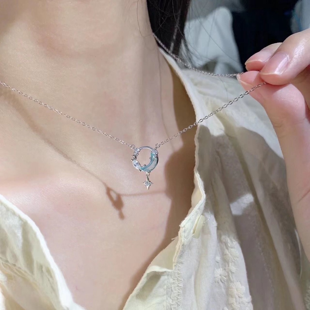 Dây Chuyền Mặt Trăng Và Sao Biển Thời Trang