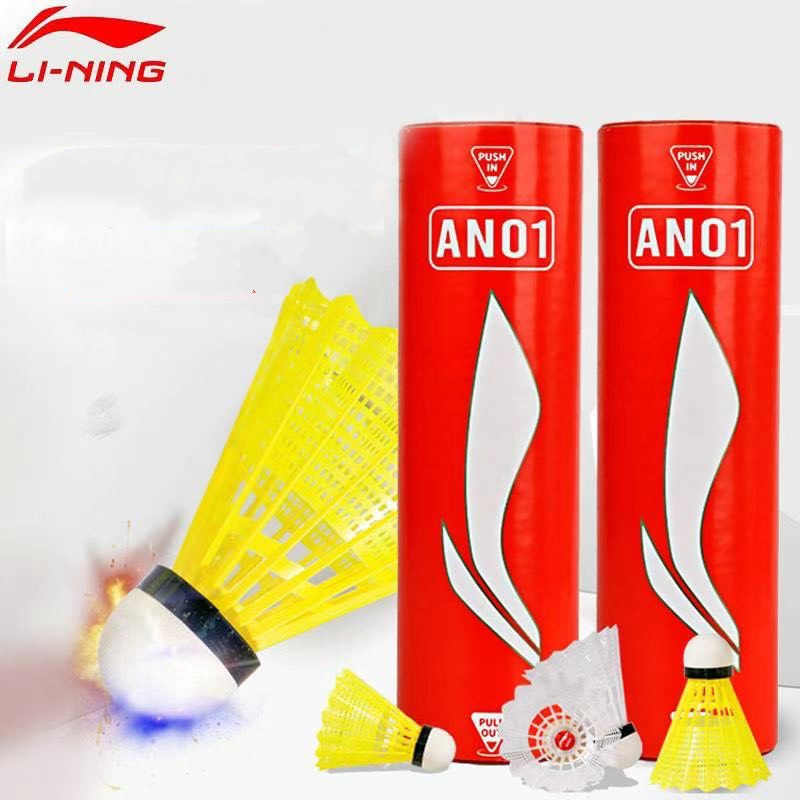 6 Quả Cầu Lông Nhựa Lining AN001 - Hàng Chính Hãng