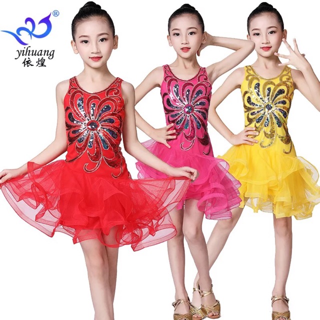 Đầm khiêu vũ dance bé gái