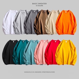 Áo Sweater Basic Trơn Các Màu