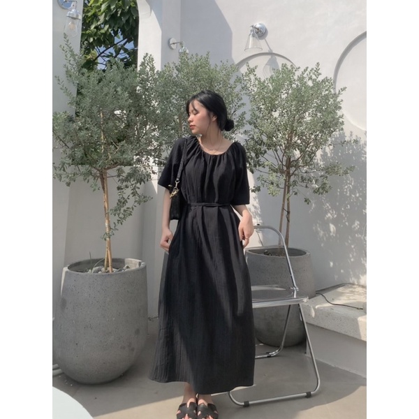 Váy suông đũi dáng dài, có túi sườn - ảnh chính chủ