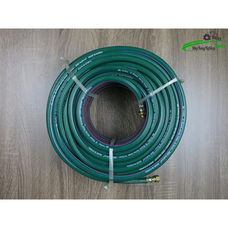 Dây xịt rửa phun áp lực Cá Sấu CRO-KING 8.5mmx50m Hàn Quốc màu xanh