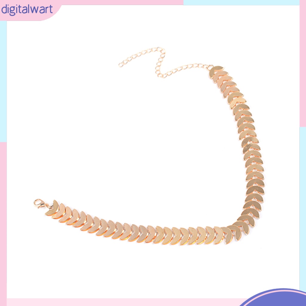 Vòng cổ choker hợp kim thiết kế nối đuôi nhau cá tính sang trọng dành cho nữ