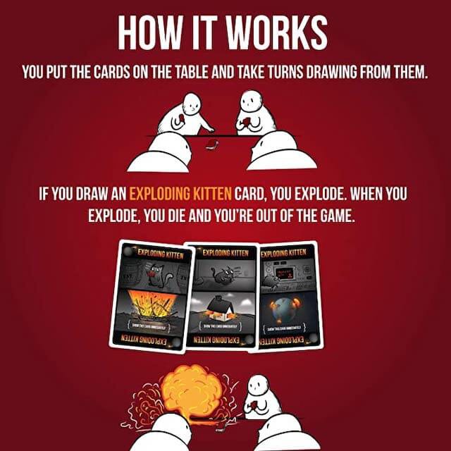 [CHÍNH HÃNG] Board Game mèo nổ Exploding Kittens First Edition