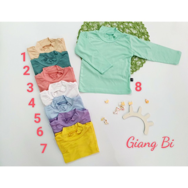 Áo cao cổ 3 phân thun lạnh Minkymom AO-CL01
