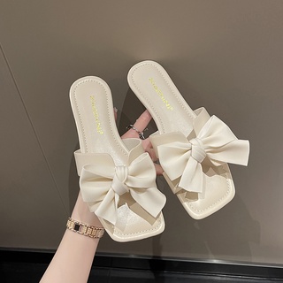 💗Dép Nữ Dép Thời Trang 💗Dép Quai Ngang Đính Nơ Thời Trang Nữ Tính