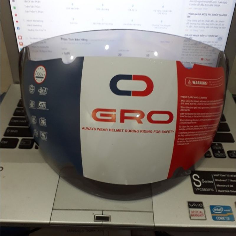 Kính Mũ Bảo Hiểm Gro chính hãng
