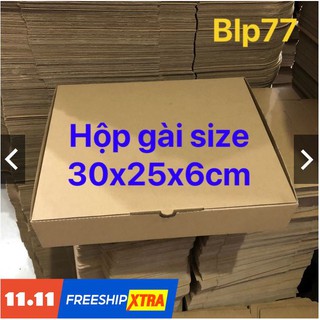 Combo 20 hộp carton 30x25x6cm nắp gài
