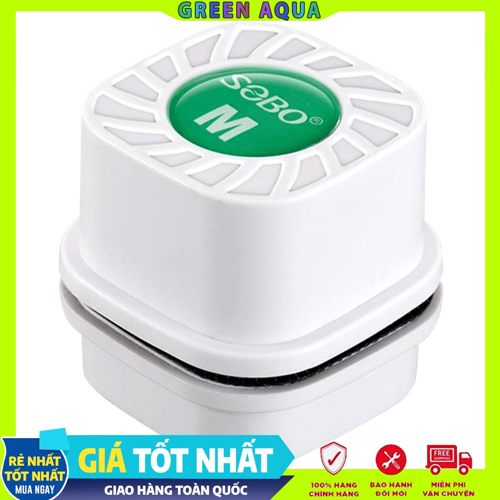 SOBO - Mini Glass Cleaner | Nam châm cọ bể, chùi kính vệ sinh hồ cá thủy sinh, hồ cá biển