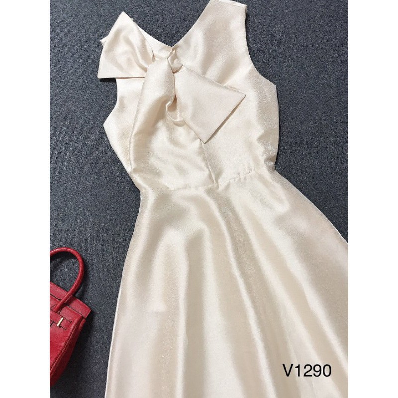 [ xả kho ] MiD Đầm tơ Nhật V1290 không tay cao cấp Mie Design kèm ảnh thật