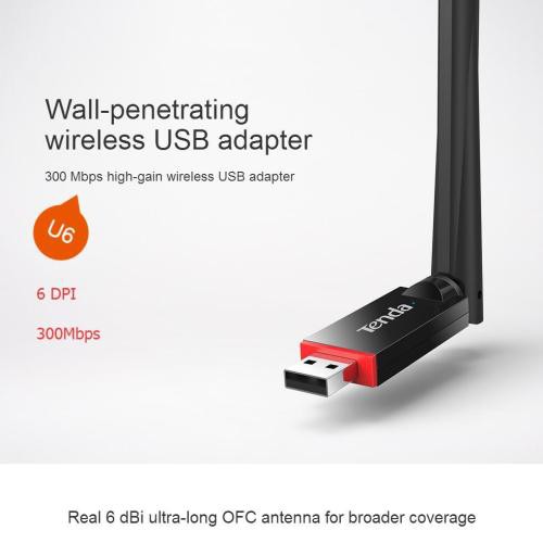 USB wifi Tenda U6,bộ thu wifi 300mbps tốc độ cao đáng giá dành cho PC