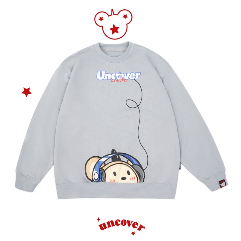 Áo Sweater Listen ( Xám)