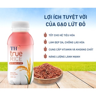Nước Gạo Lứt Đỏ TH True Rice 300ml
