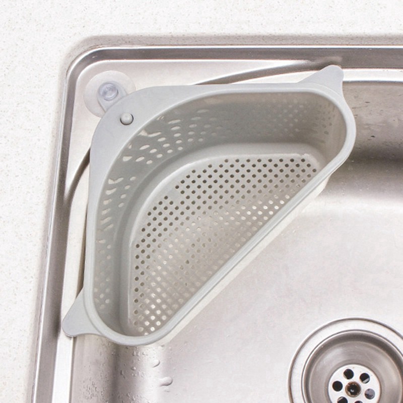 Giá Đựng Rau Củ Hình Tam Giác Gắn Bồn Rửa Chén Tiện Dụng Cho Nhà Bếp