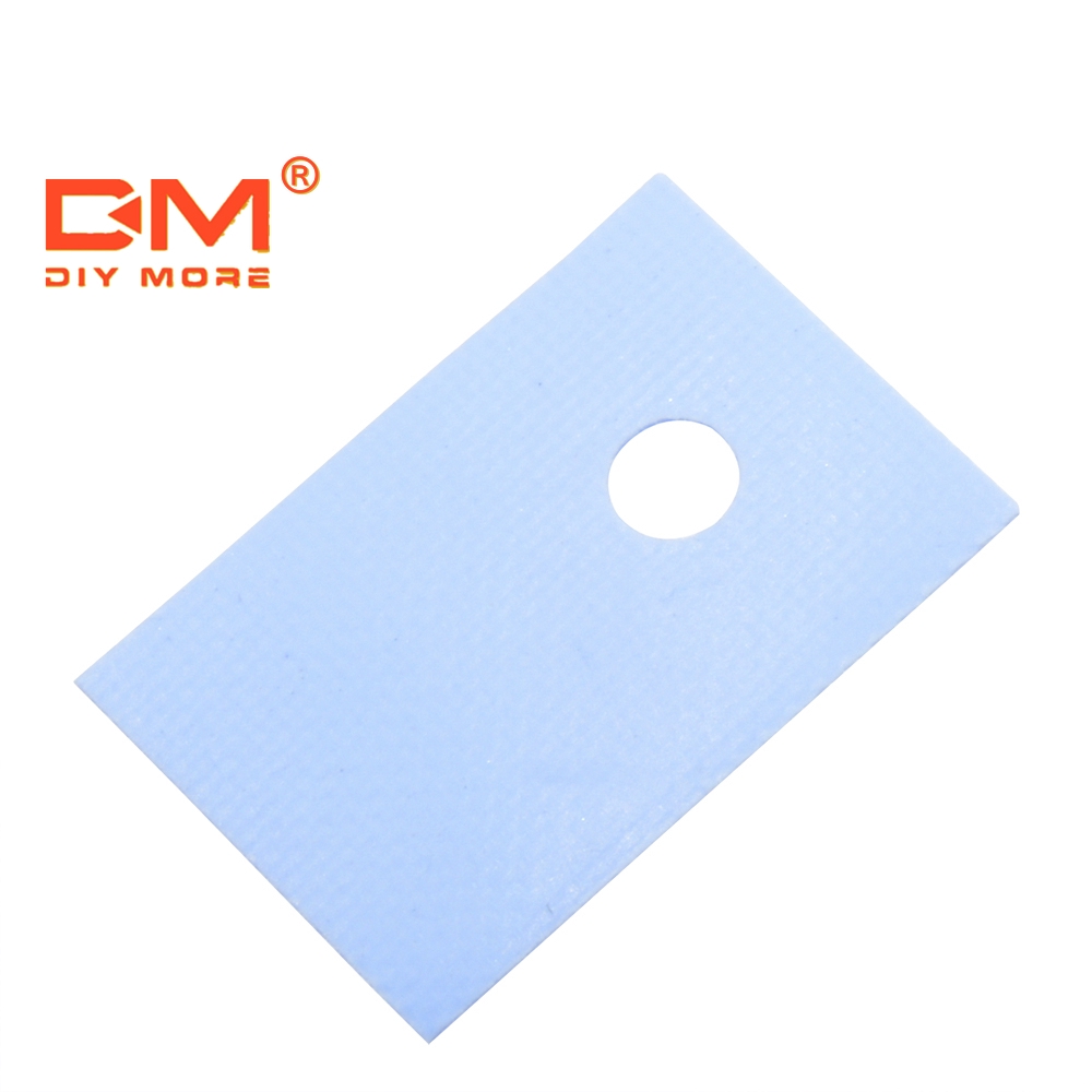 100 Miếng chèn cách nhiệt DIYMORE bằng silicon To-220 chuyên dụng dành cho Cpu Gpu