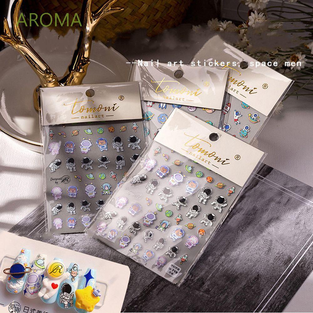 [Hàng mới về] Miếng dán họa tiết hoạt hình 3D trang trí móng tay DIY