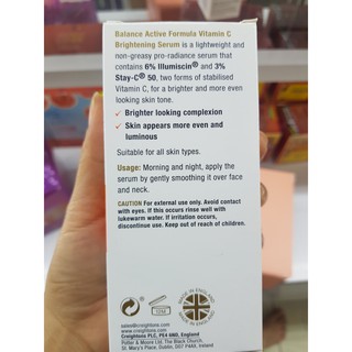 Serum Làm Sáng Da Vitamin C Balance Active Formula Active Formula 30ml
