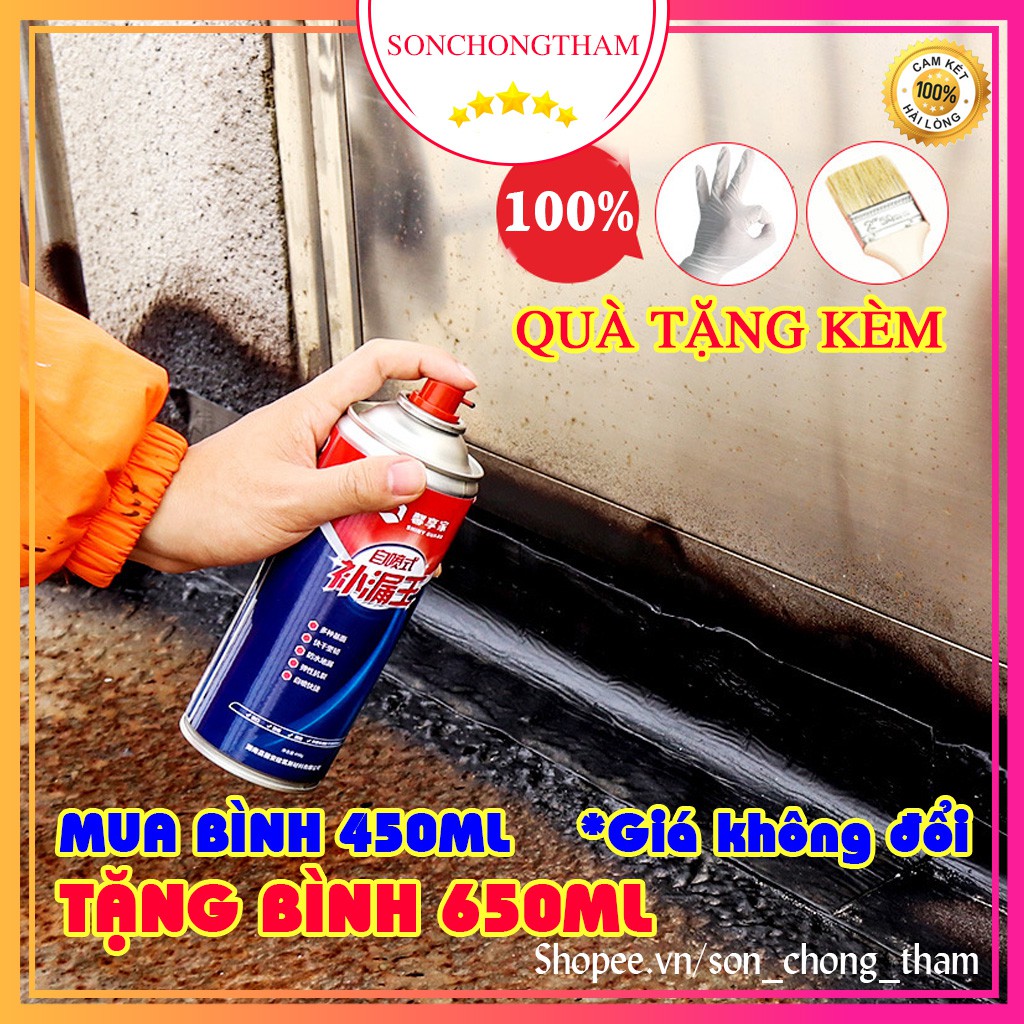 [MUA 1 TẶNG 1] Bình Sơn Xịt Chống Thấm Siêu Cấp chuyên dụng chống thấm bể cá trường trần sàn