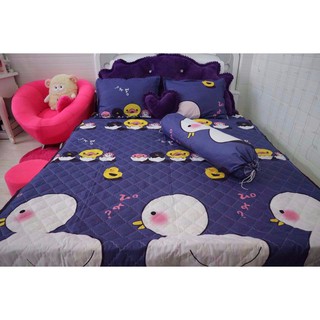 Bộ ga cotton gấu nâu