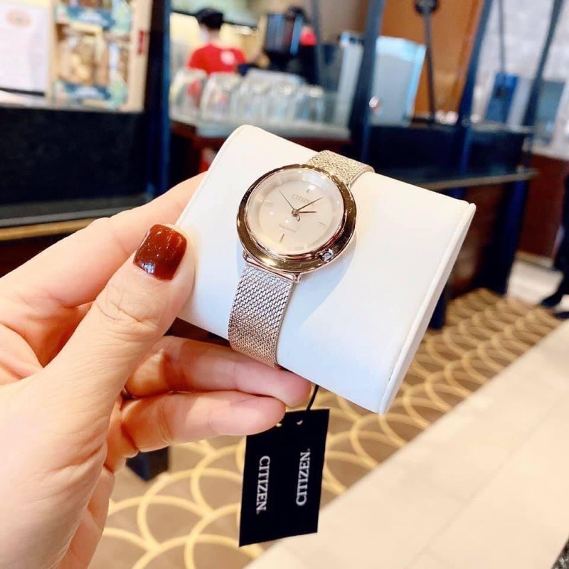 Đồng hồ nữ CitizenaEcoaDriveLAmbilun EM- rose gold