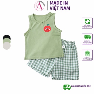 Bộ Quần Áo Ba Lỗ Trái Cây Cho Bé Trai Và Bé Gái Chất Cotton ANAN STORE QATE B-TRAICAY