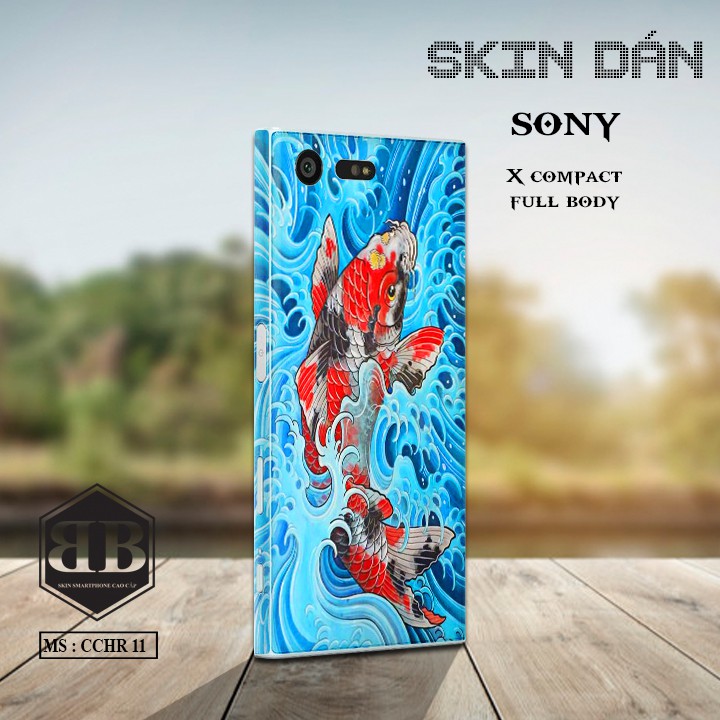 Bộ Skin Dán Sony Xperia X Compact dán full lưng viền dùng thay ốp lưng điện thoại chất liệu cao