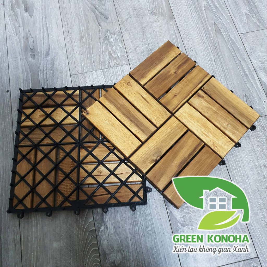 Vỉ gỗ lát sàn ban công ngoài trời GREEN KONOHA