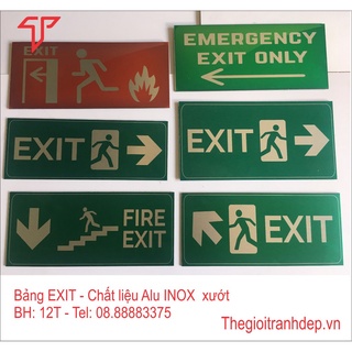 Bảng thoát hiểm, lối thoát hiểm, biển Exit nhiều mẫu, in trực tiếp giá tốt nhất