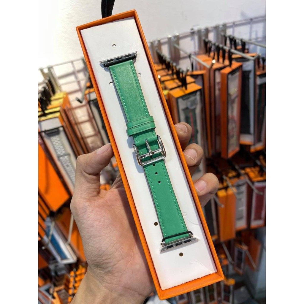 Dây da trơn nhiều màu dành cho Apple Watch