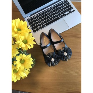 Giầy búp bê da mềm nơ voan đế cao su size từ 25 đến 35