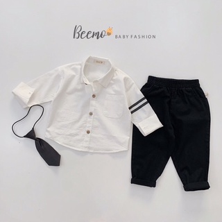 Set sơ mi công tử cho bé trai chuẩn beemo