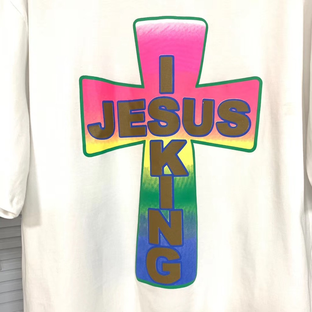 Áo thun ngắn tay Kanye West x Jesus Is King CPFM cross T-shirt ss20