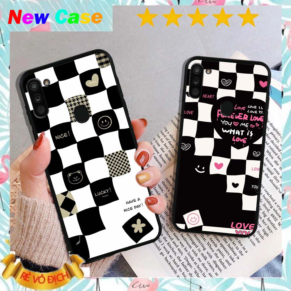 Ốp lưng Samsung A10s in hình caro good love cao cấp