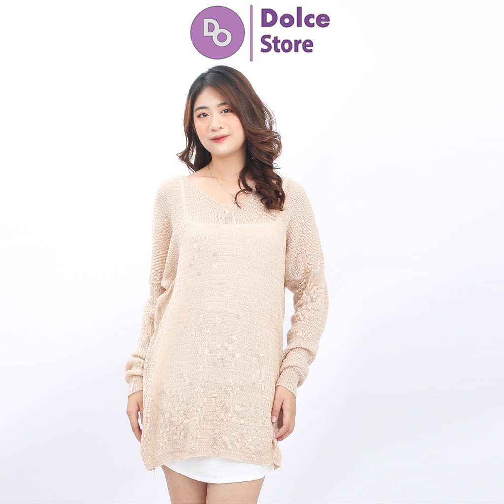 Áo len mỏng dáng dài Uzzlang style Hàn Quốc - Dolce