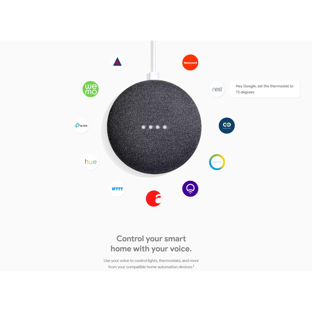 Loa Bluetooth thông minh Google Home Mini - Tích hợp trợ lý ảo Giao ngẫu nhiên màu xám/đen