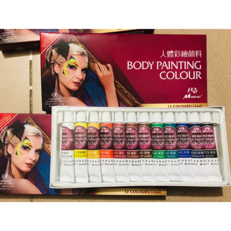 Màu vẽ cơ thể, Body painting colour-Dụng cụ vẽ Thành công