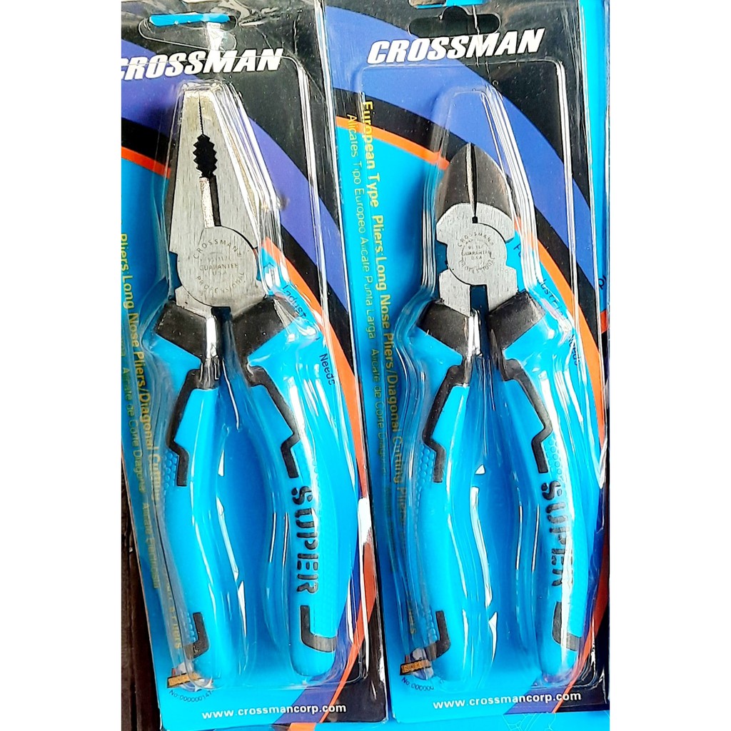 Bộ 2 kìm điện, kìm cắt, kềm điện, kềm cắt 8'' Crossman