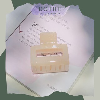 Kẹp tóc kẹp càng cua vuông 5 màu basic DOTIEE