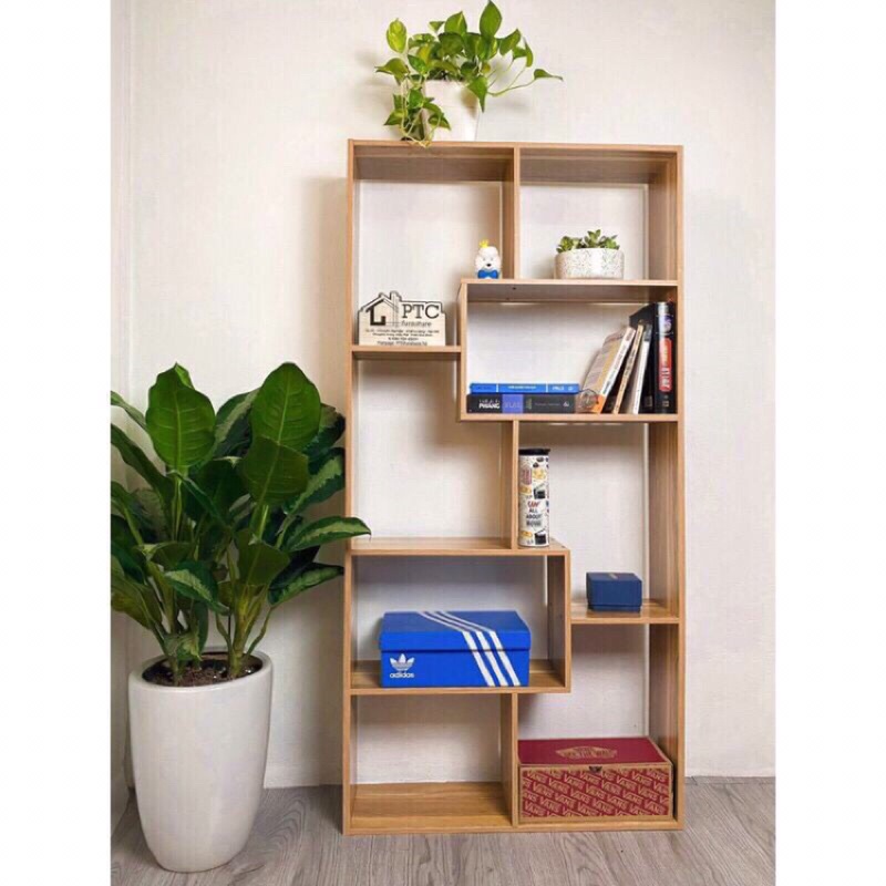 KỆ SÁCH GỖ CHỮ U ĐA NĂNG THÔNG MINH - KỆ ĐỂ ĐỒ PHONG CÁCH HIỆN ĐẠI TINH TẾ DỄ DI CHUYỂN
