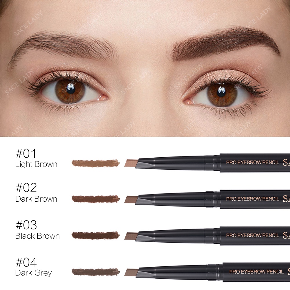 Sace LADY Eye Brow Pencil Waterproof Longlasting Smudge-proof Eyebrow Makeup Pen 4 màu lông mày thời trang
