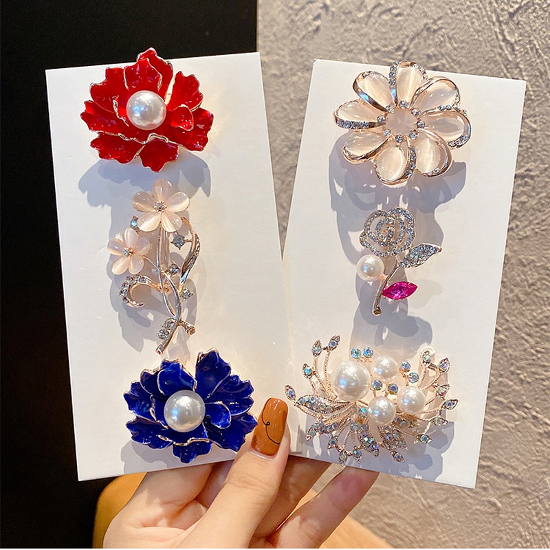 Ghim cài áo đính đá thời trang Hàn Quốc