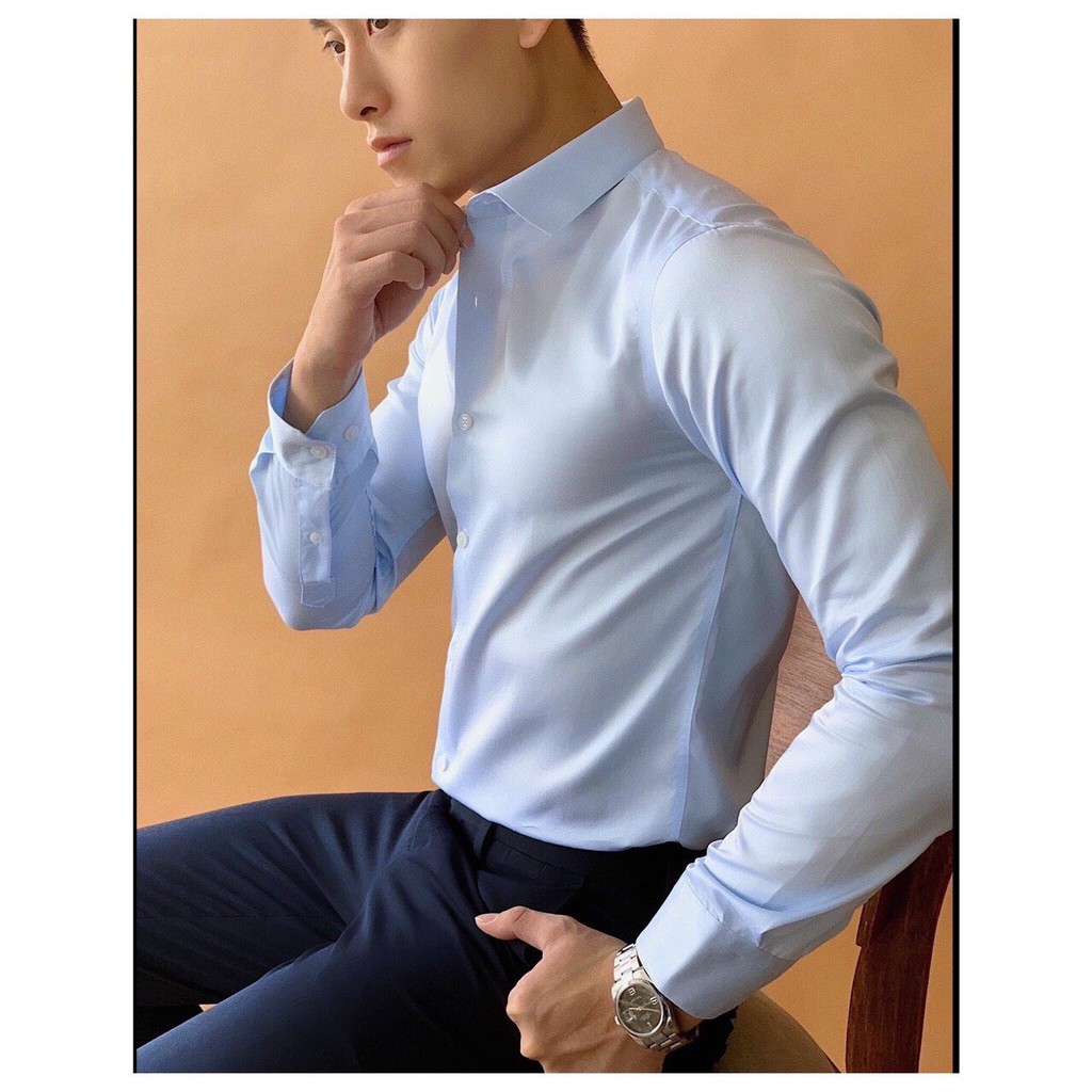 Áo sơ mi nam vải KATE lụa bao đẹp