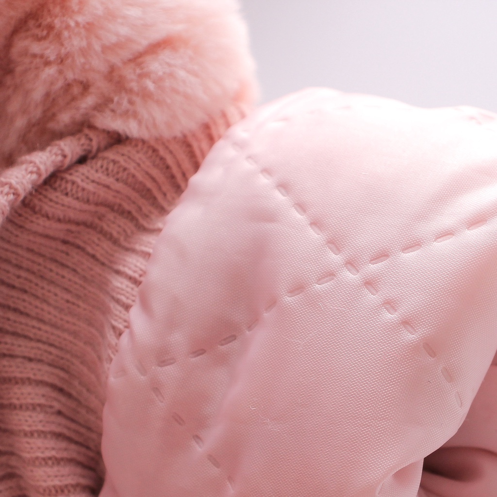 Áo sweater cotton màu trơn có mũ trùm đầu họa tiết thỏ hoạt hình dễ thương mẫu cho bé gái 1-4 tuổi