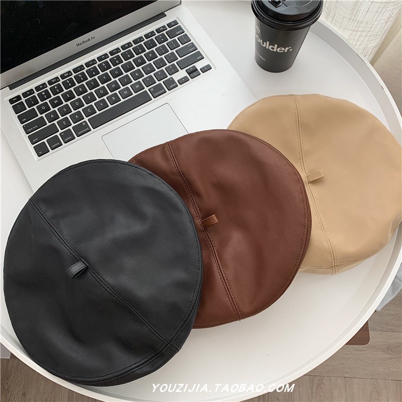 Mũ Beret Màu Sắc Trơn Phong Cách Nhật Bản Thời Trang Mùa Hè Cho Nữ