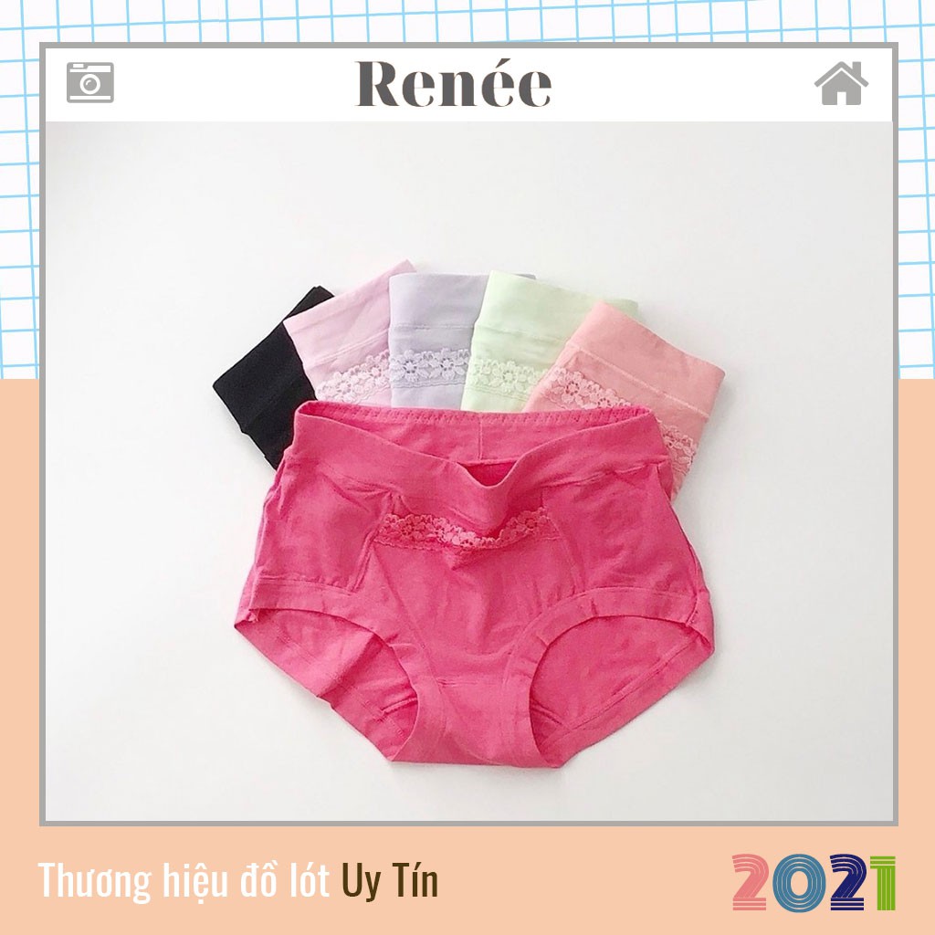 Quần Lót Nữ Cotton Nâng Mông Cạp Cao Che Mỡ Bụng QL 08 RENEE Store