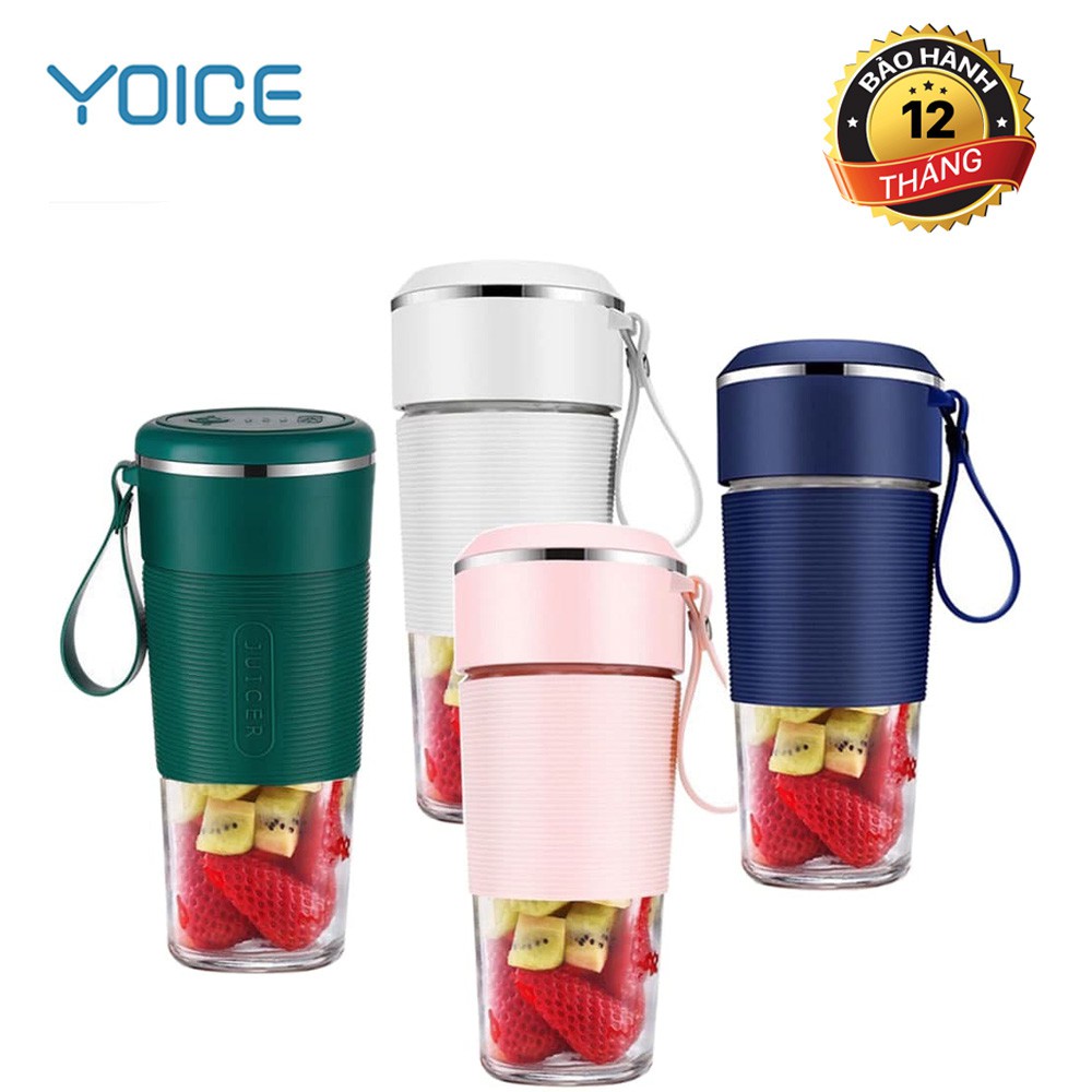 Máy xay sinh tố cầm tay mini Yoice 6 lưỡi dao đa năng, nhỏ gọn, dễ dàng mang đi xa [ BẢO HÀNH 12 THÁNG ]