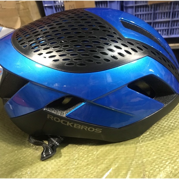 Mũ bảo hiểm xe đạp thể thao siêu nhẹ Rockbros Xanh đen