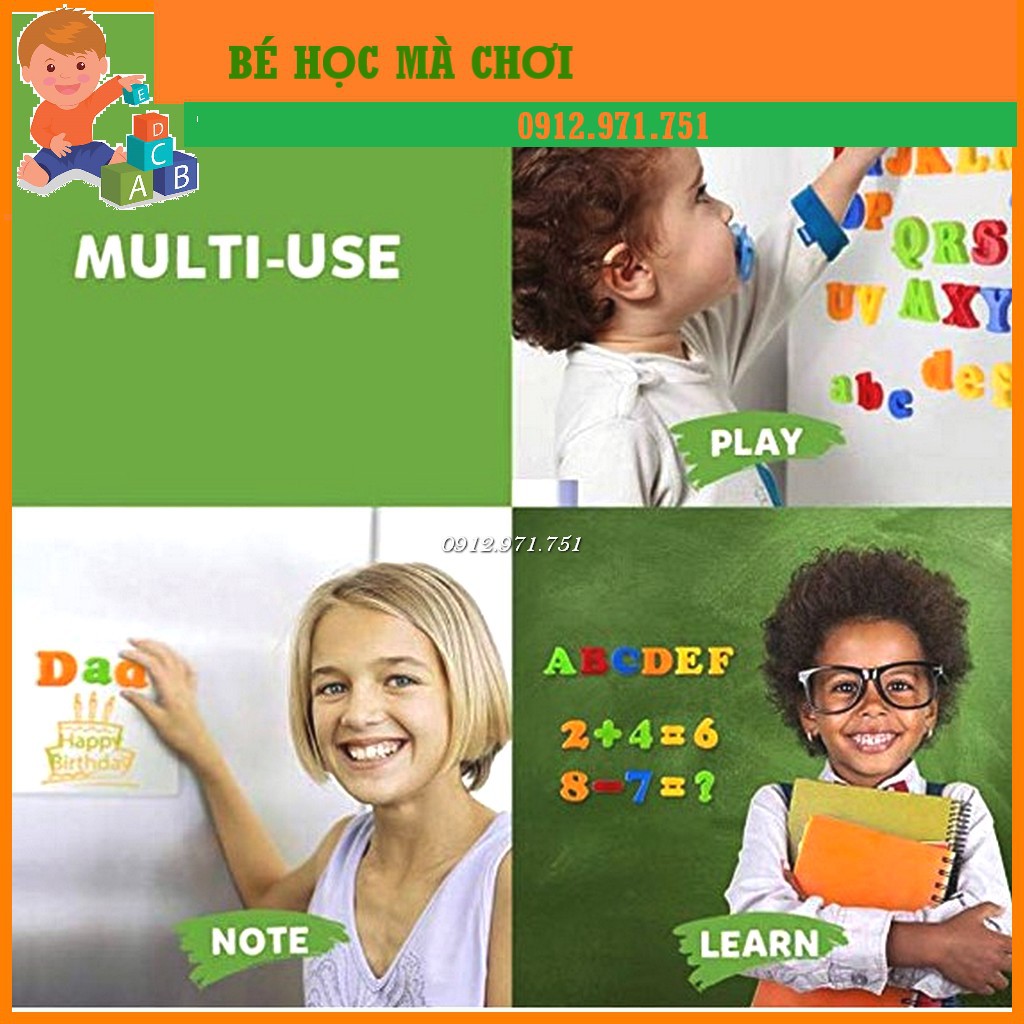 Hộp chữ cái và số nam châm - Hàng chính hãng First Classroom