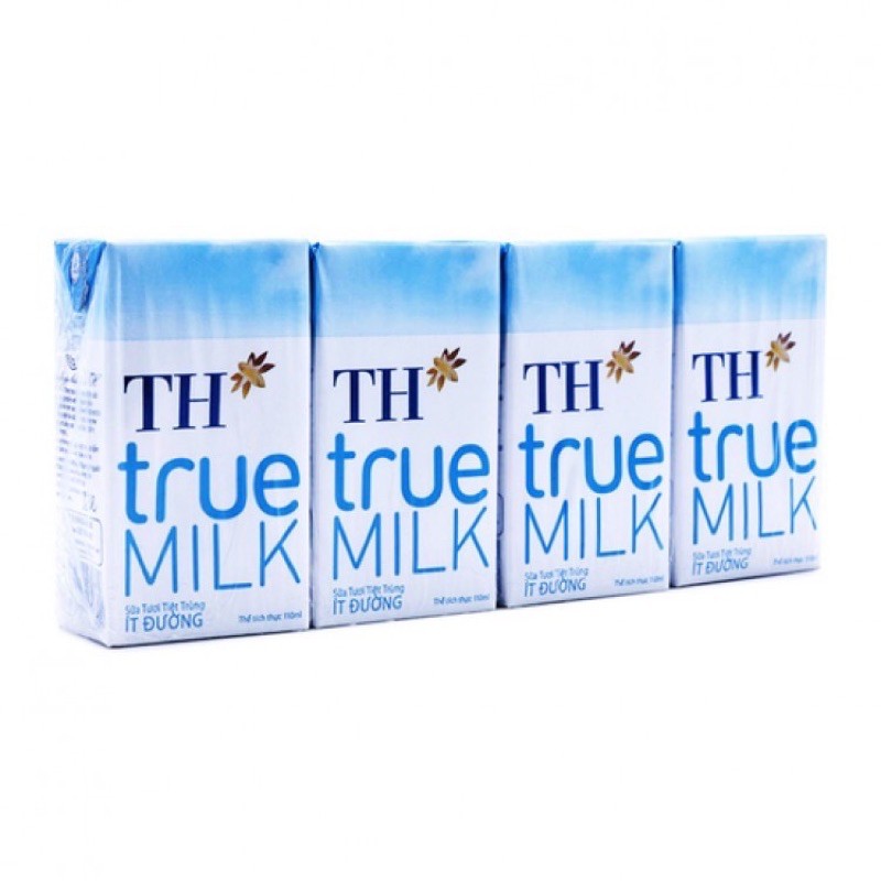 Thùng sữa TH ít đường 110ml [Date mới]
