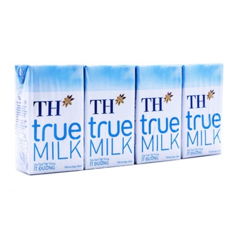 Thùng 12 Vỉ Sữa Tươi TH True Milk Hộp Bé ( 48 hộp x 110ml)